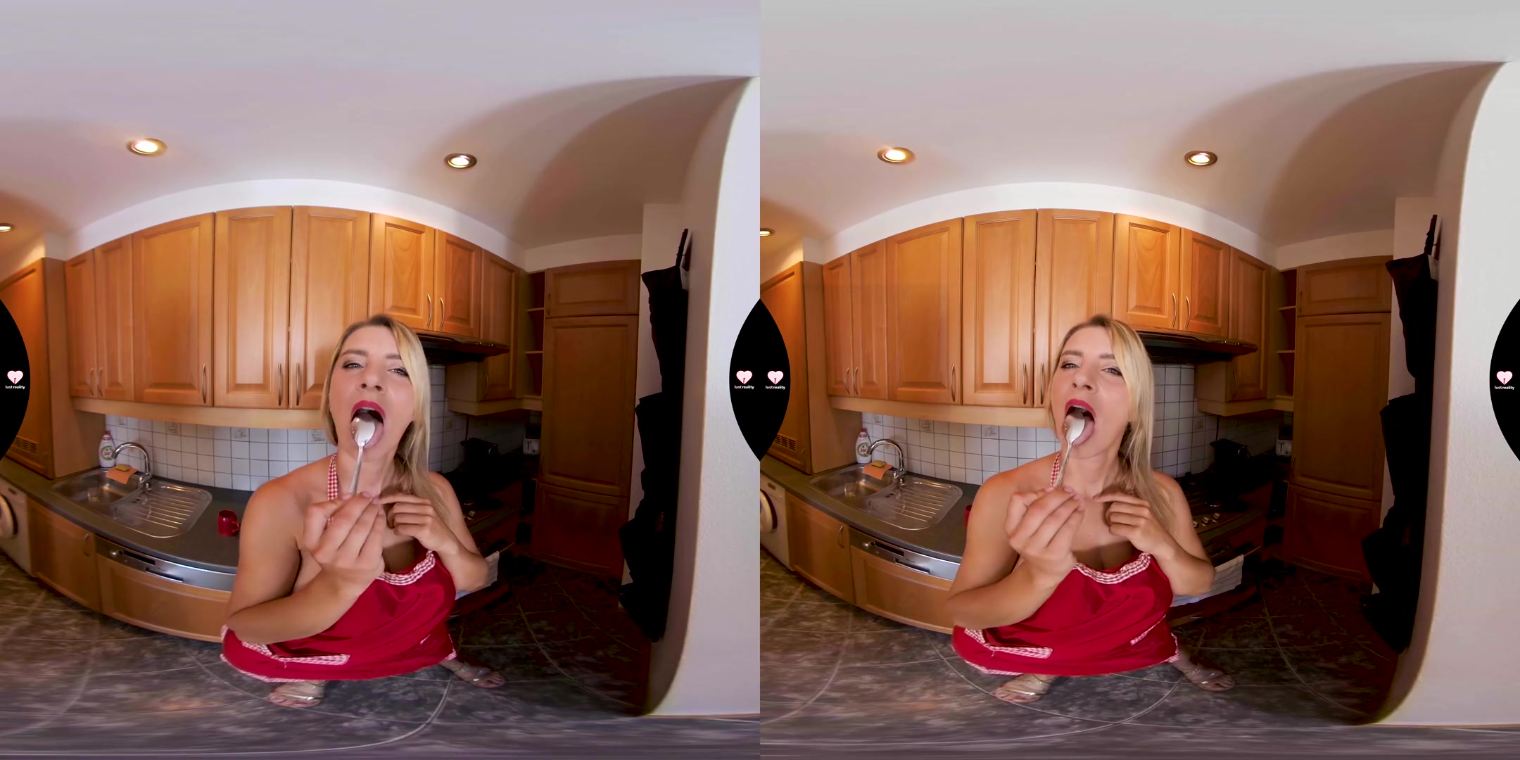 Horny Housewife Makes A Coffe