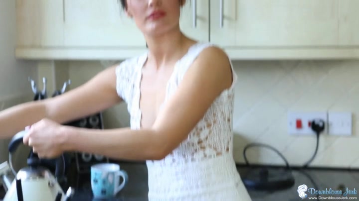 Tanya in Meshy Nipples - DownblouseJerk