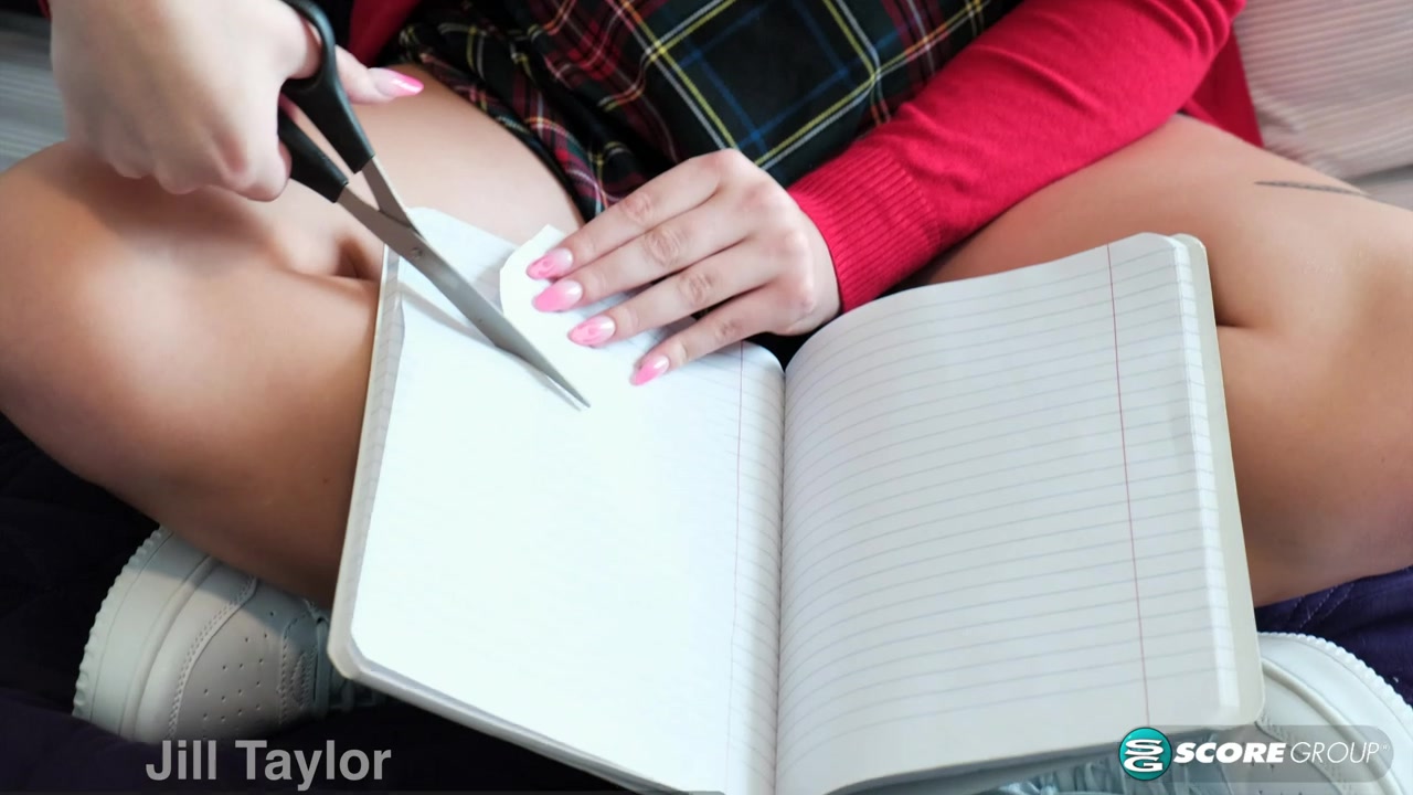 schoolgirl 18+ Jill Fantasizes About Her Crush's Cock, Drops Her White Panties From Under Her Plaid Skirt And Gives Herself A Huge Orgasm.