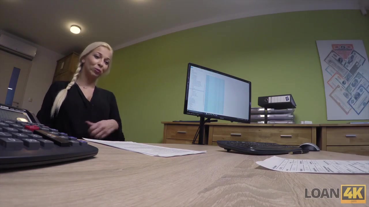 LOAN4K. First porn casting of Karol in office of loan manager
