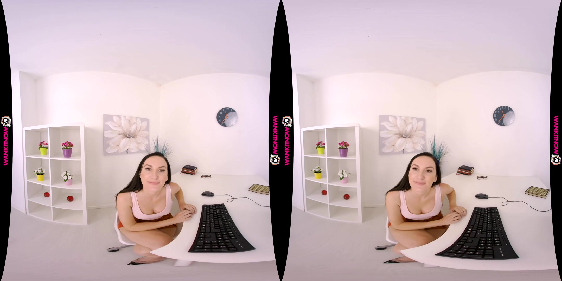 Wank For Work - Petite Brunette Fingering - Sexlikereal