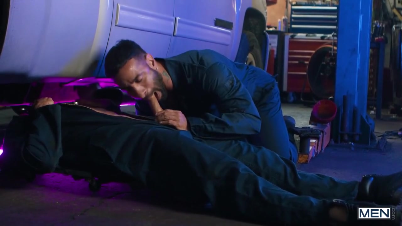 Dom King And Mateo Zagal In Mechanics Secret: Wrenches & Dicks