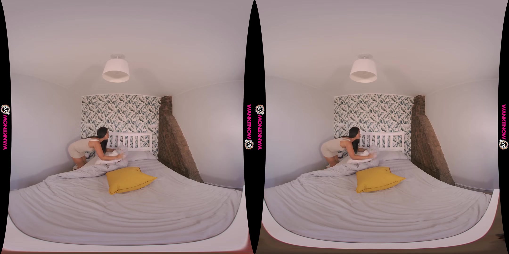Rule Breaker - Cute Maid Stripping on the Bed - SexLikeReal