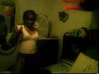 Nice Ebony Srip on Cam