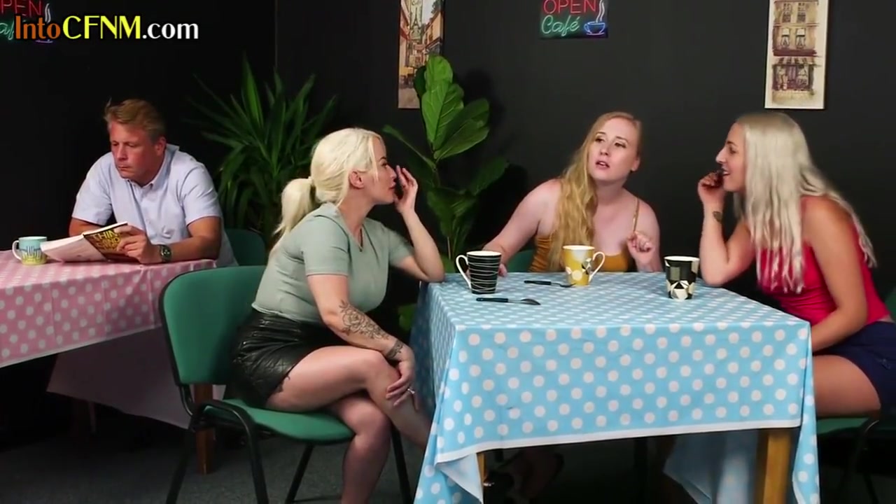 Cfnm Femdoms Sucking Guy In Group Action