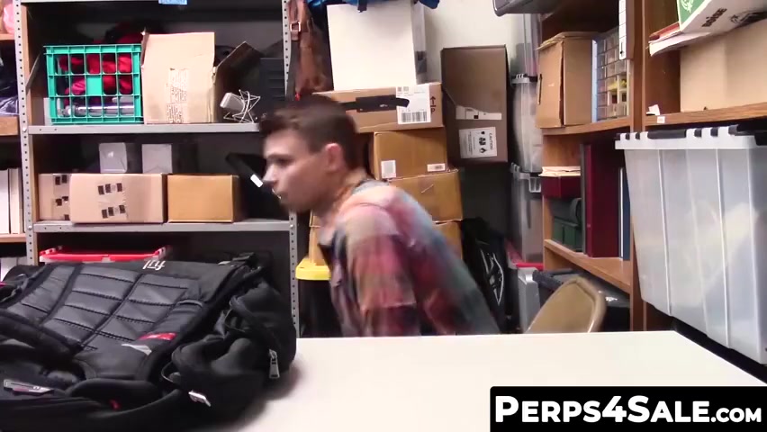 Cute Gay Twink Barebacked By Hot Policeman For Stealing