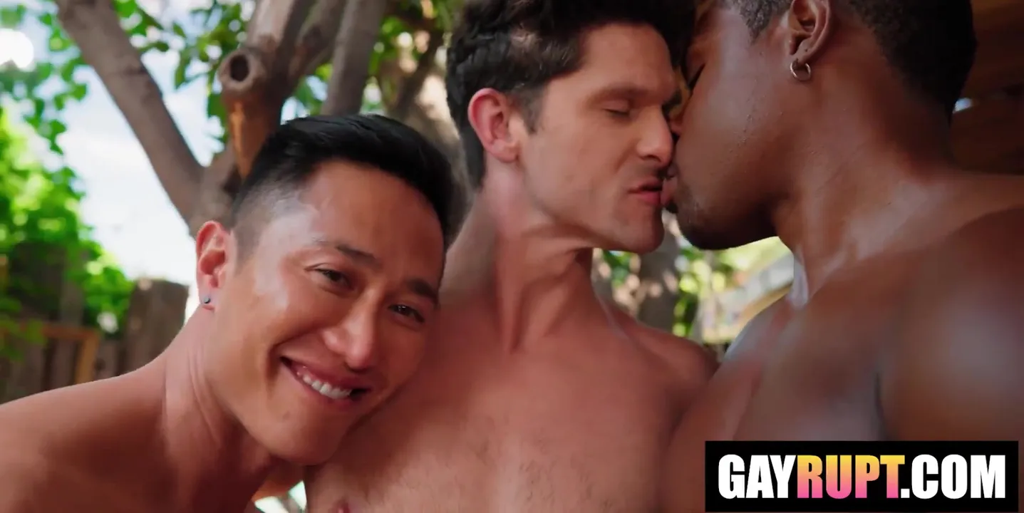 Jkab Ethan Dale, Deangelo Jackson And Ethan Dale - A Gay Train Threesome