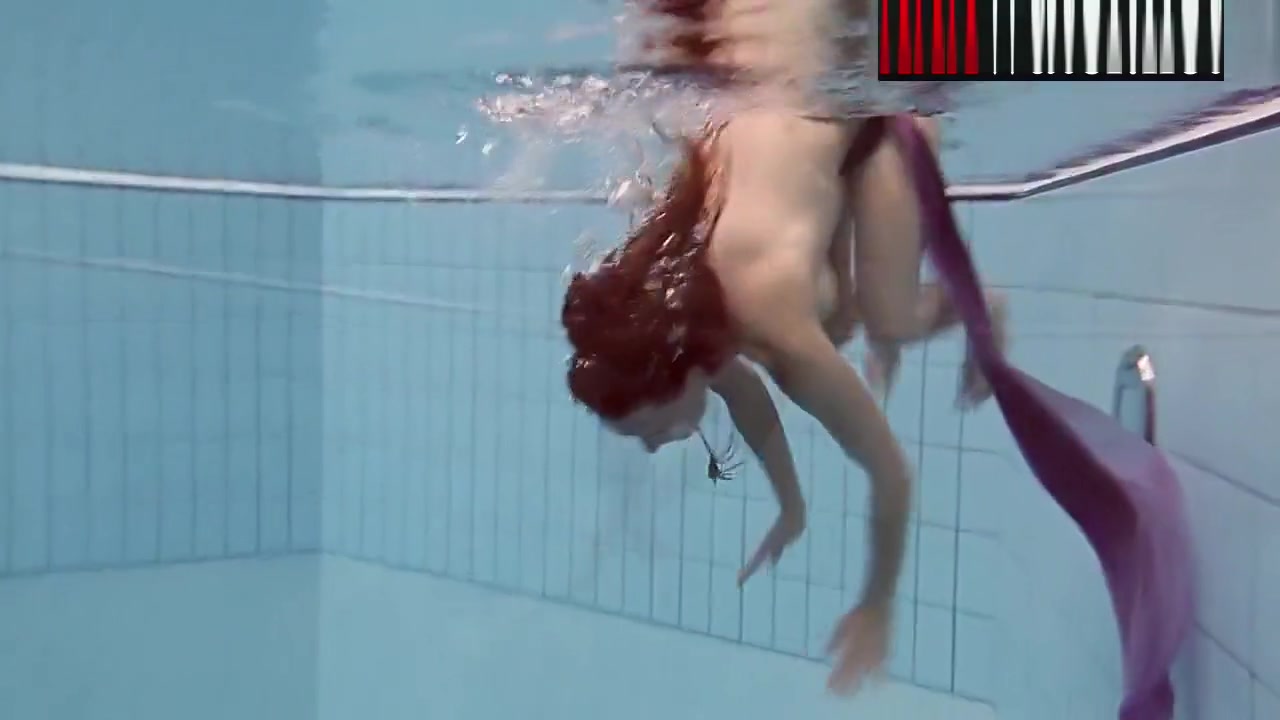 Smoking Hot Russian Redhead In The Pool
