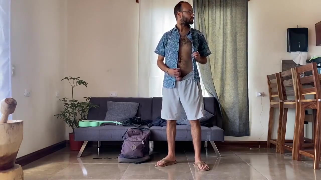 Watching And Masturbating In Airbnb