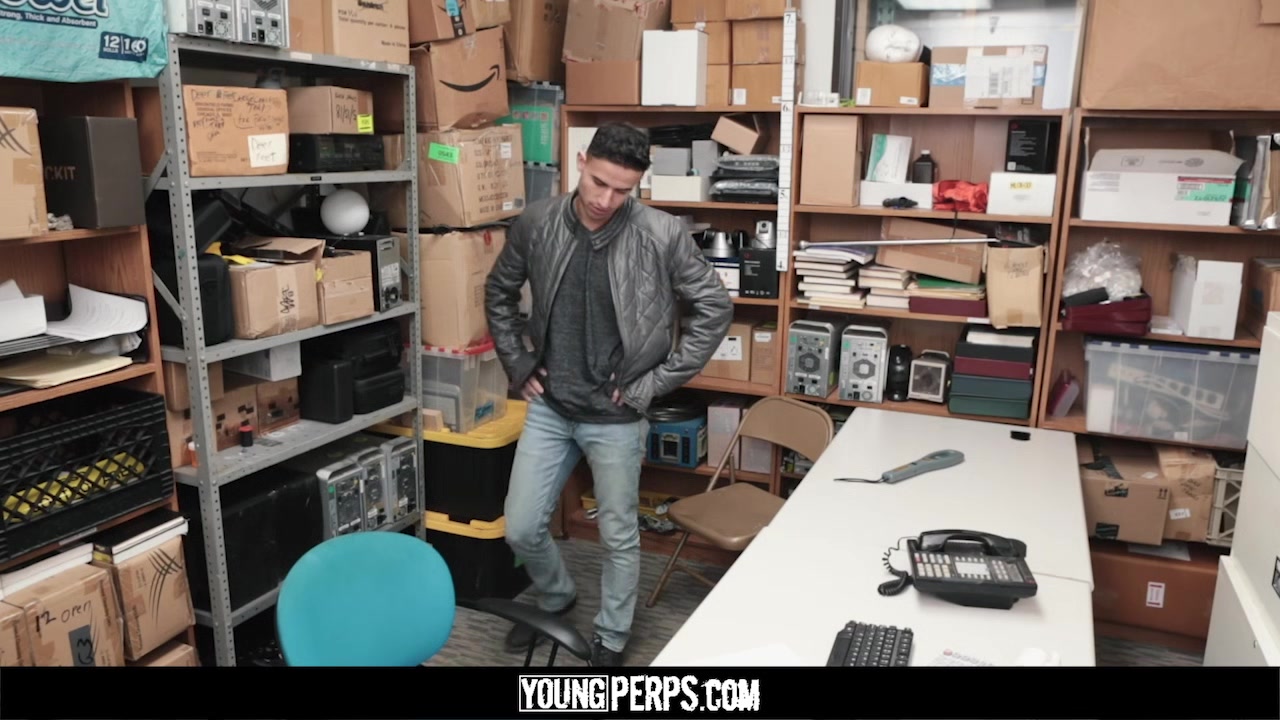 YoungPerps - Security Guard Stuffs A Thief’s Smooth Hole With Black Cock