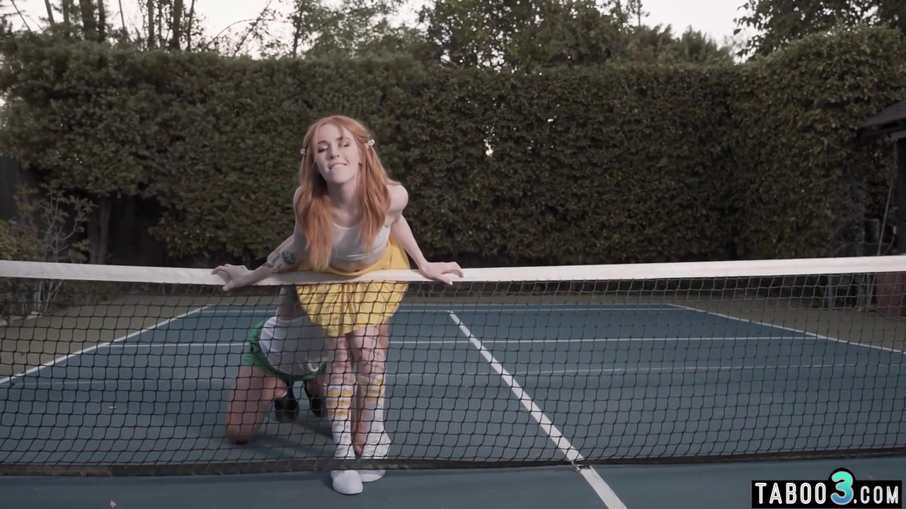 Tennis Couch Tries More Hand On Approach With Petite Red teen 18+ - Madi Collins