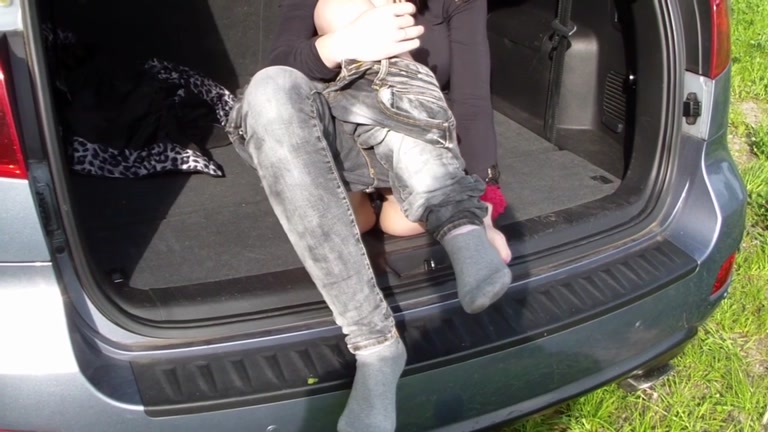 Fantastic outdoor fuck from slutty pair