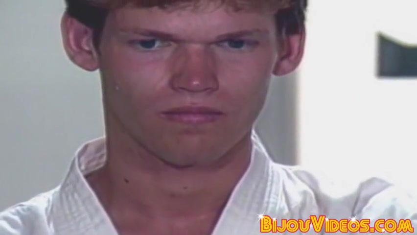 Karate stud fucked raw before his body is cum-showered