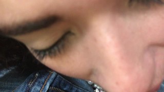 Jerk off in my mouth and let me taste your warm cum