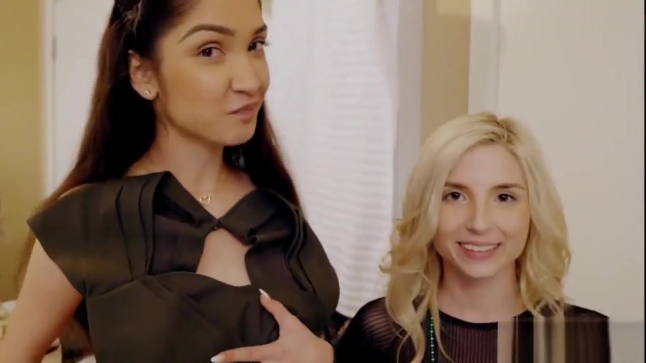 Both stepsisters fucked at a party by their stepbro