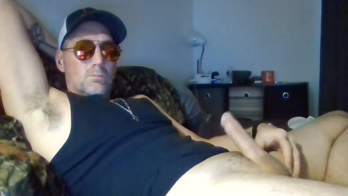 Big White Cock In Sunglasses Solo