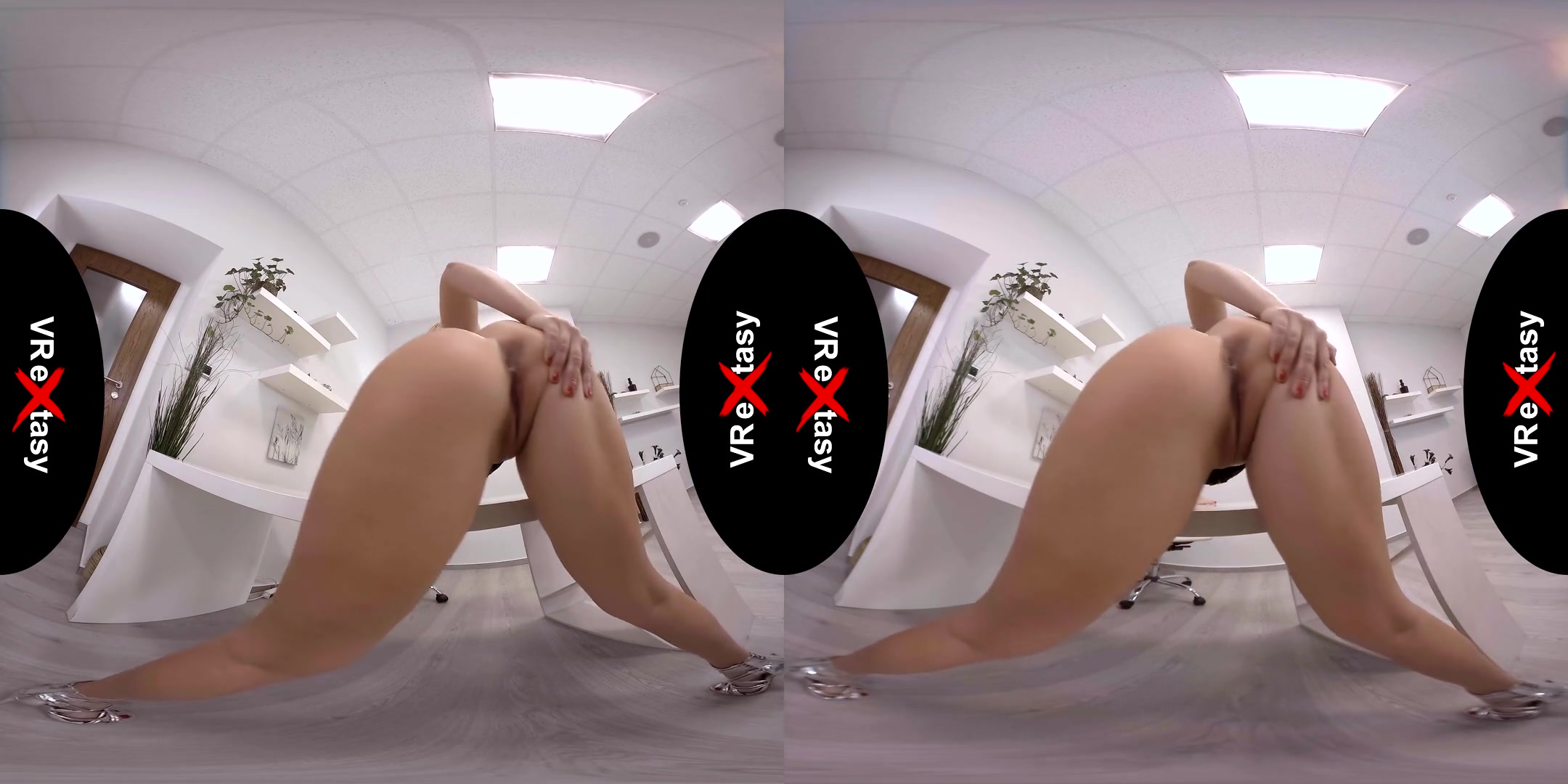 Victoria Pure - Waiting for You - Hot Blonde on the Table Strips and Masturbates