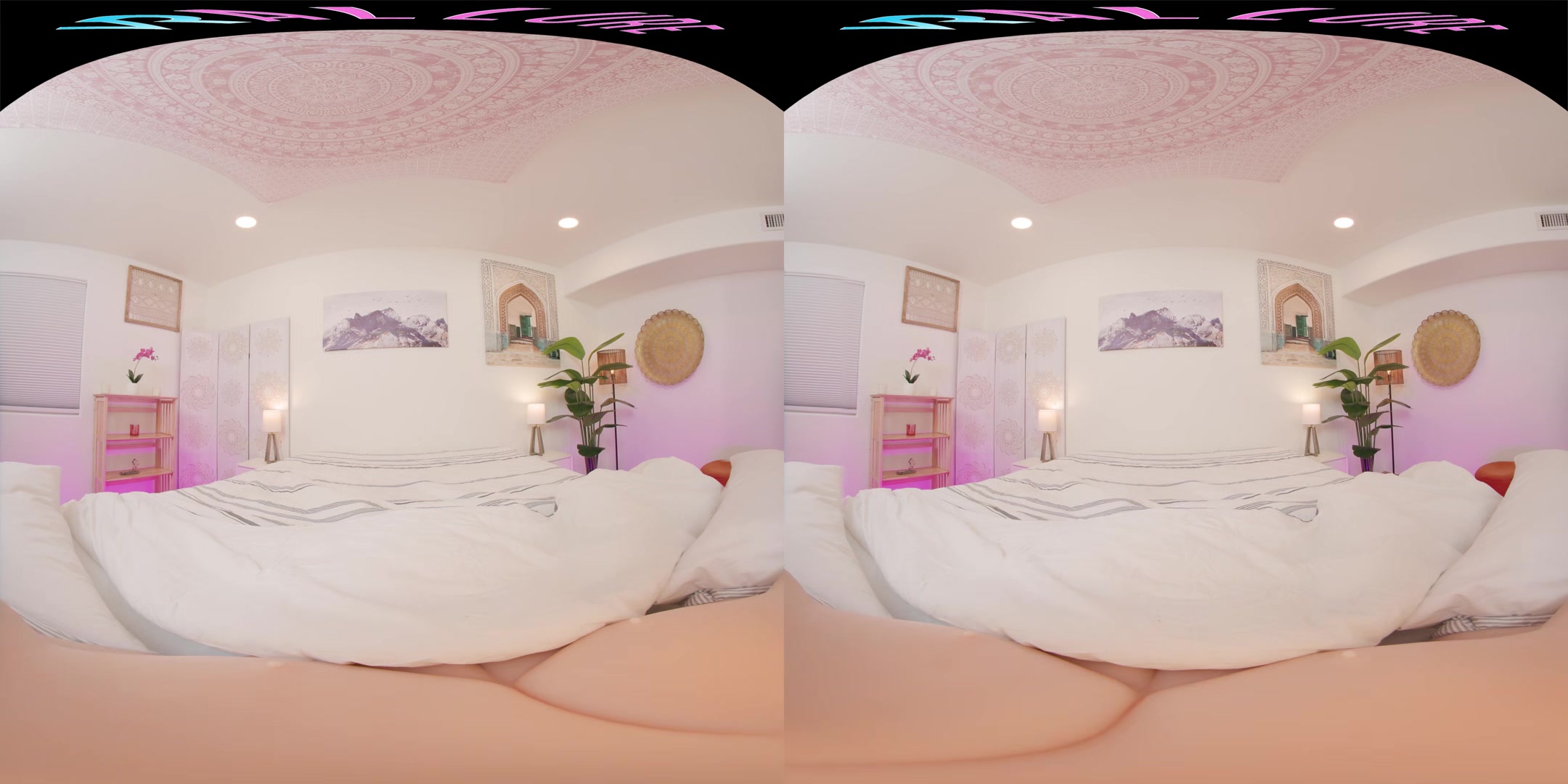 Slim Latina plays with her toys in VR for you