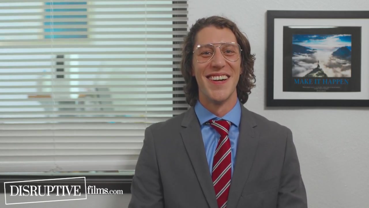 Awkward Hunk Finally Fucks Boss At Work - The Office Gay Parody