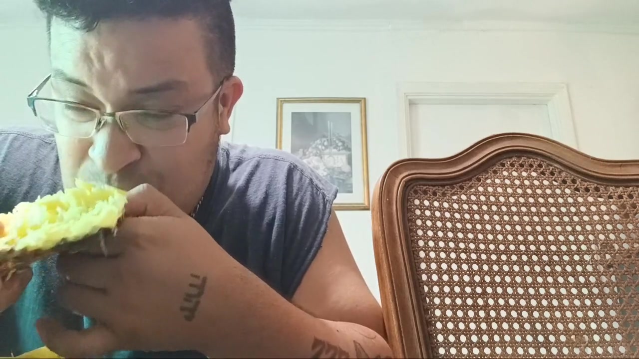 Eating Some Good Pineapple Yummy