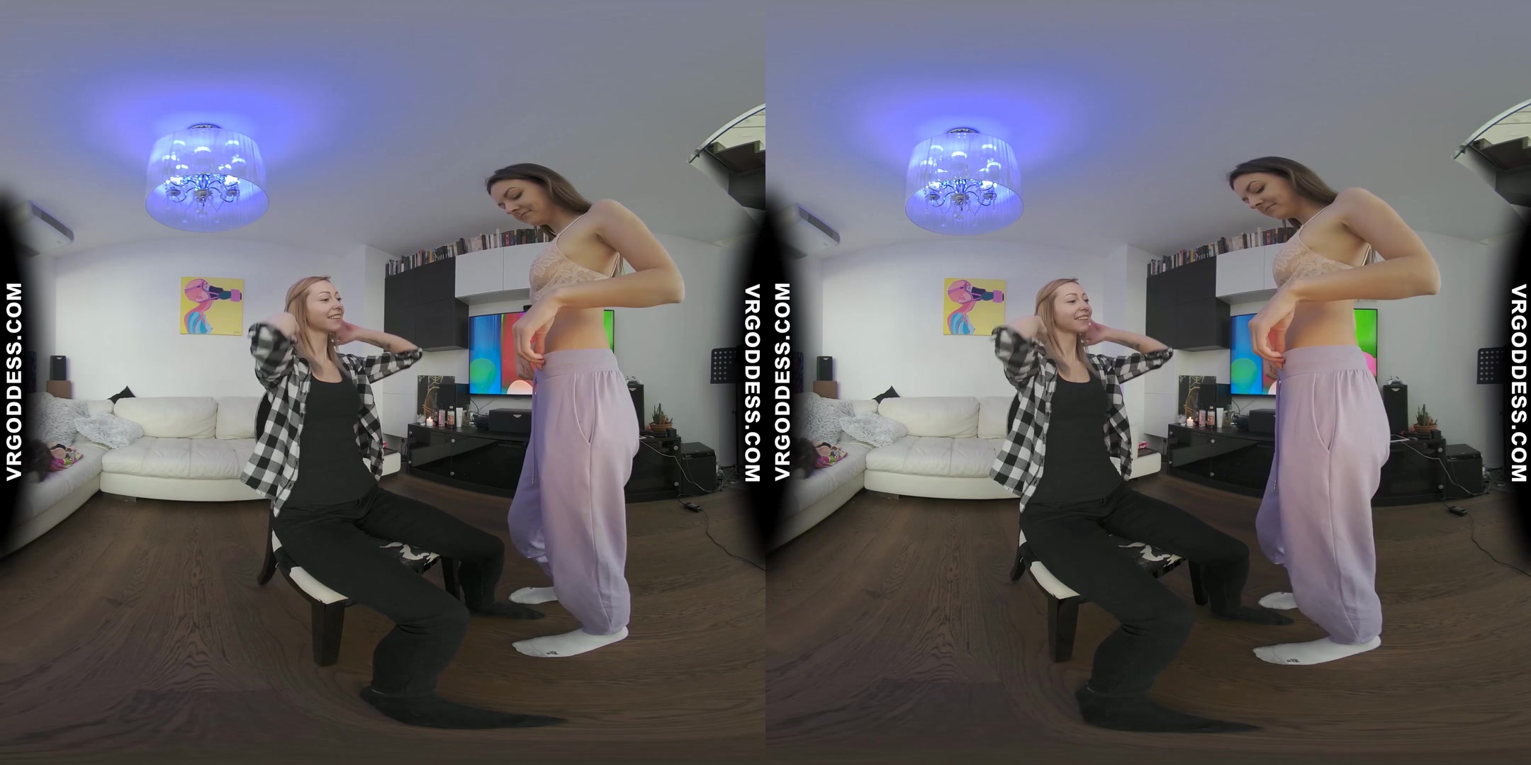 Rebeka Ruby Stripping For Bleika Then Licking Her Pussy Until She Cums Bts