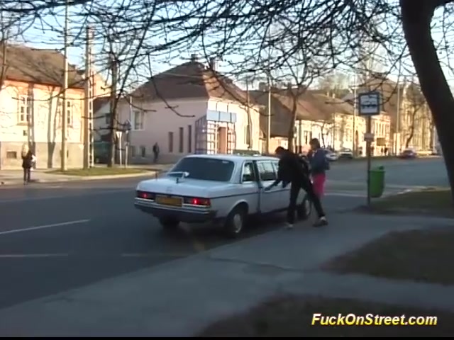 busty teen 18+ fucked on backseat