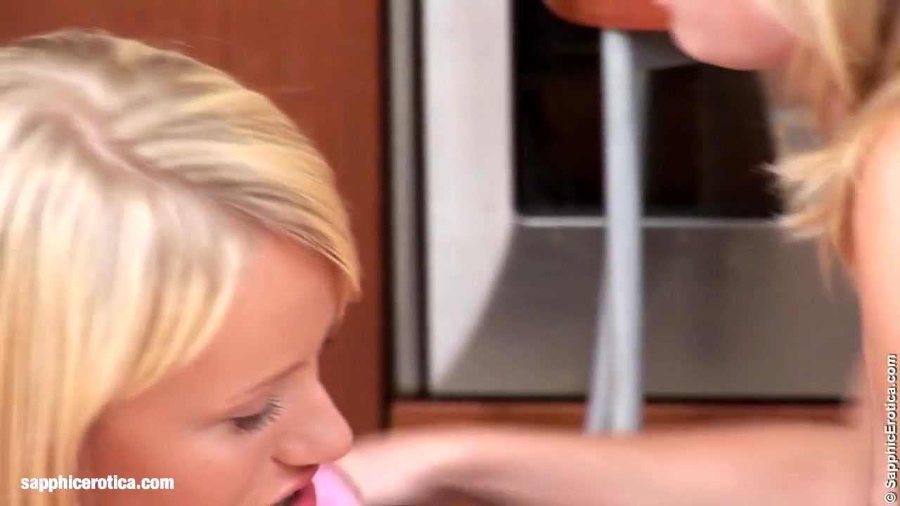 Lovely Lappers from Sapphic Erotica Janet and Karin lesbian lovemaking in the kitchen