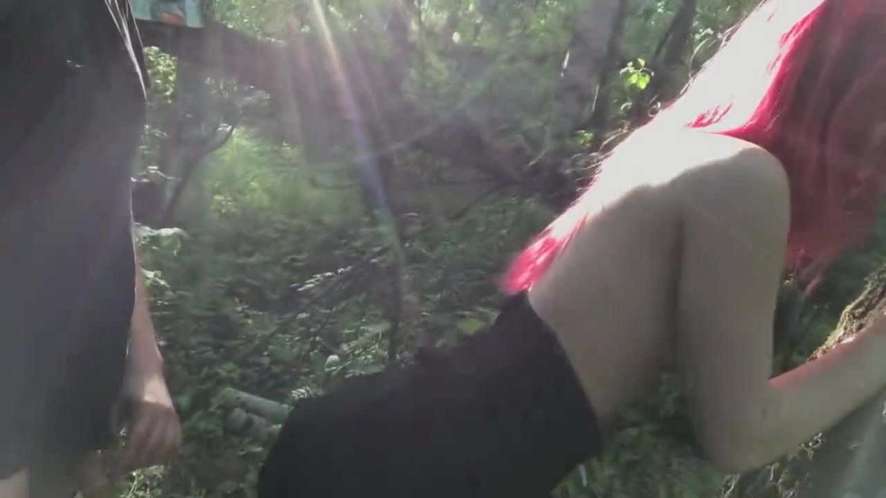 DEEPTHROAT BLOWJOB AND HARD SEX IN PUBLIC PARK REDHEADFOXY