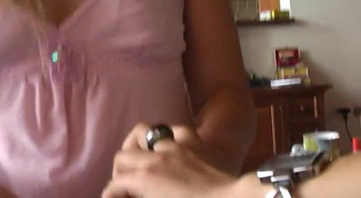 Roasted and spanked MILF by two horny guys