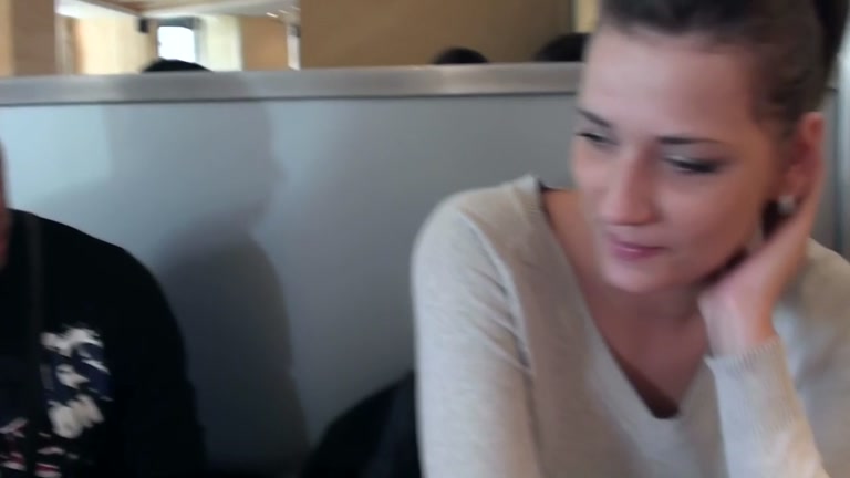 Real public sex with a stunning brunette