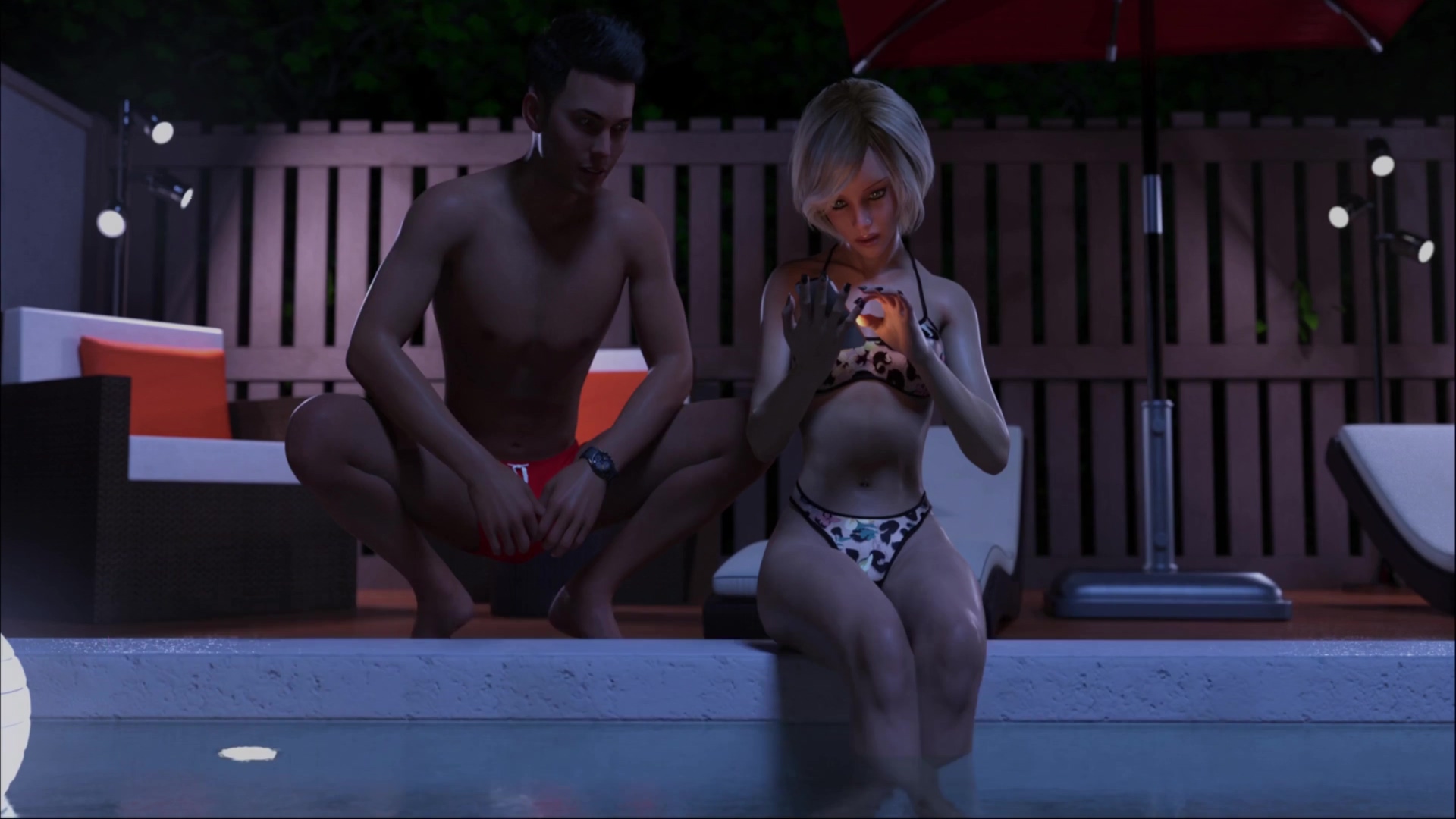 Midnight Paradise By Lewdlab - Poolside Adventure, Even More Fun With 15