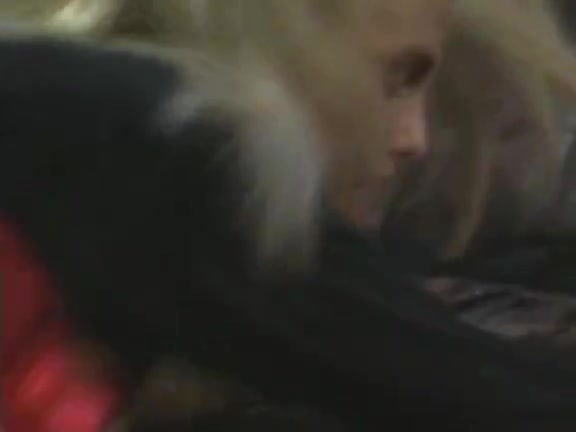 Nasty golden-haired receives it