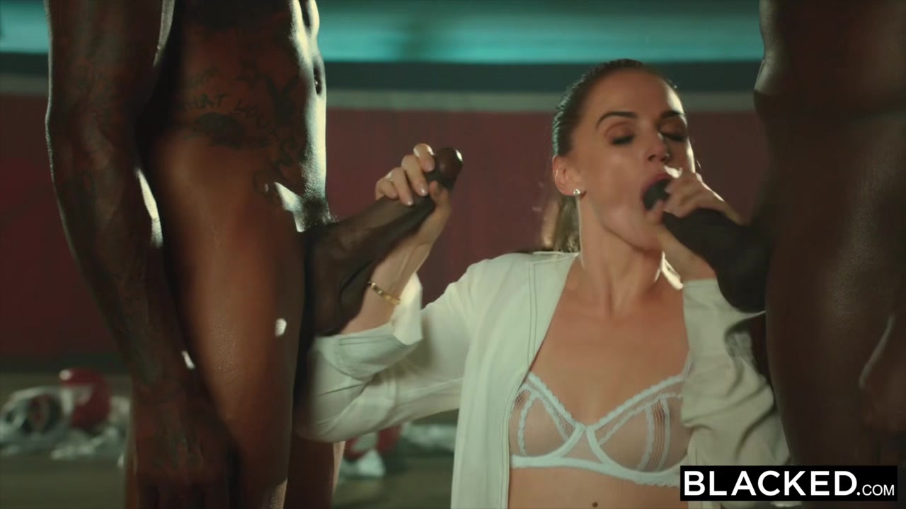 BLACKED Tori Black Is Oiled Up And Dominated By Two BBCs