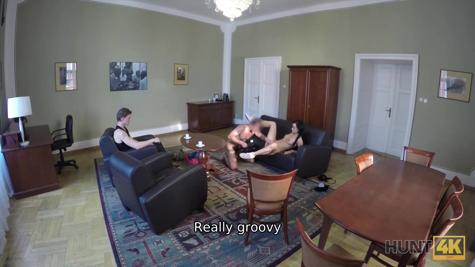 HUNT4K. Boy is watching how his slutty girl makes money with pussy