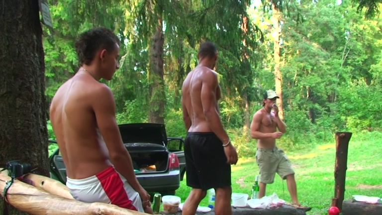 Wild outdoor group orgy with students 18+