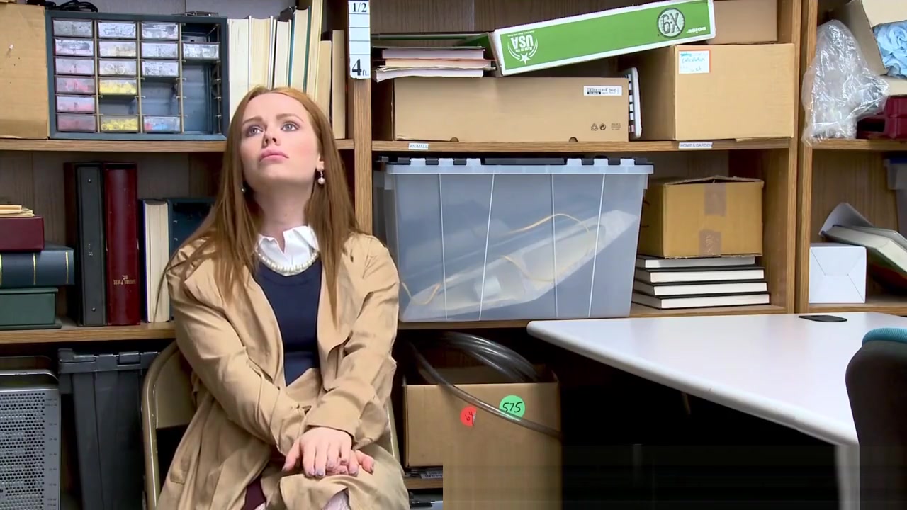 Redheaded teen 18+ shoplifter