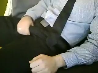 Office guy relaxes