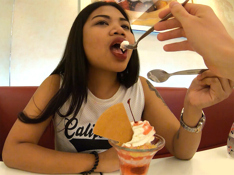 Big ass amateur Thai teen 18+ fucked by her boyfriend after having ice cream