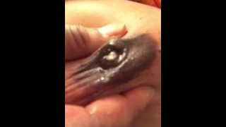 Sexy ebony milking titties