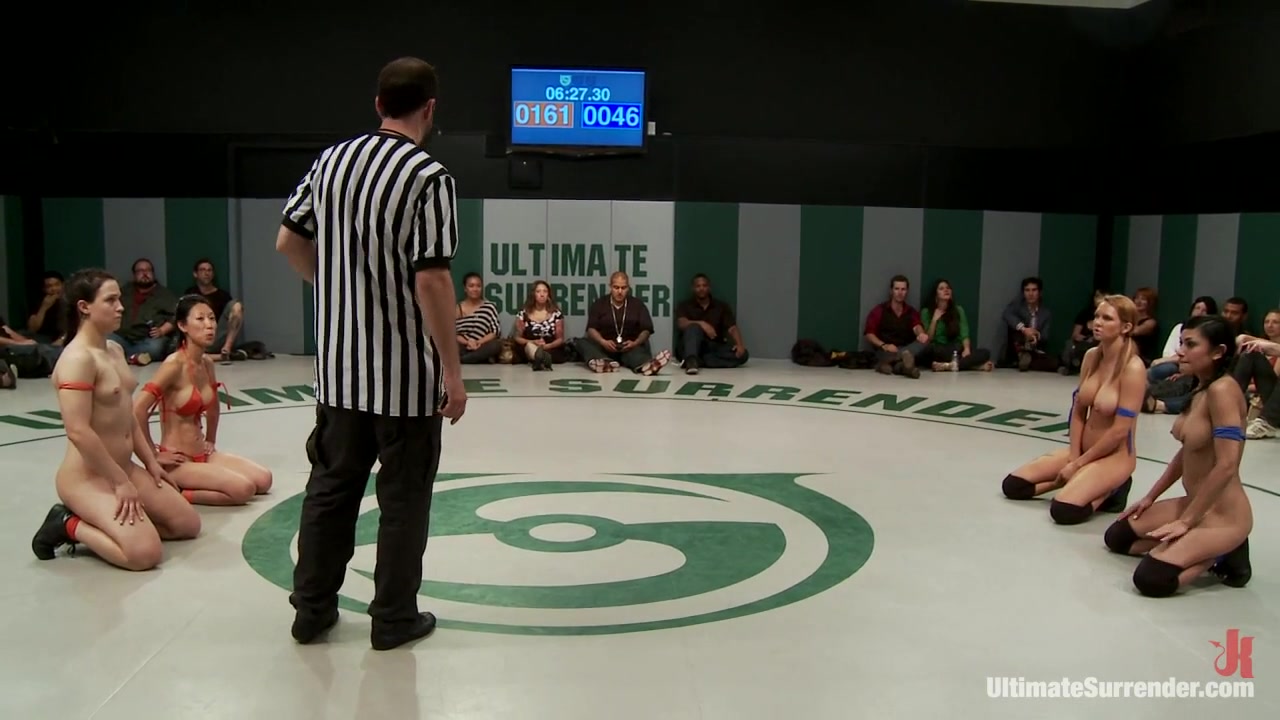 June Tag Team Match Up 1: Four Fierce And Sexy Wrestlers Submission Holds Face Sitting - Publicdisgrace