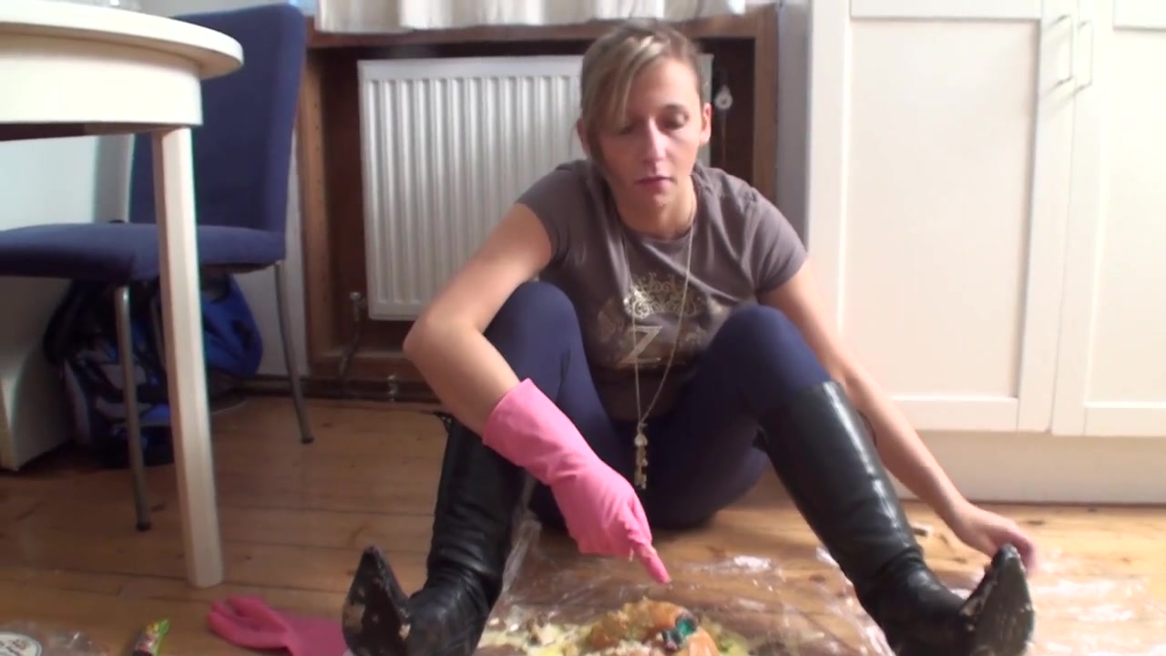 Melady & sadistic cindy`s food humiliation POV by Femdom Austria