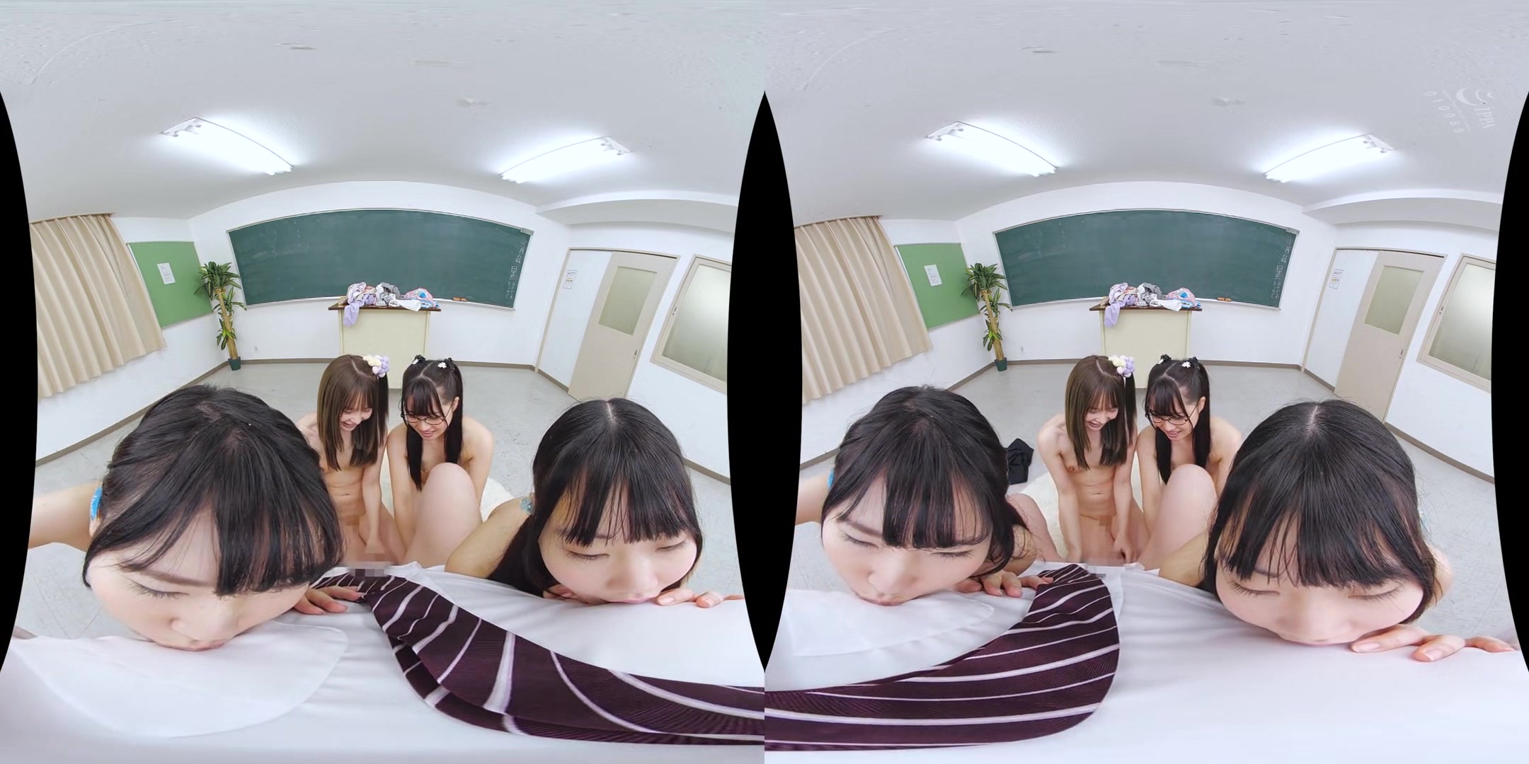 Beautiful Schoolgirls and Their Teacher; Cute Young Japanese Babes POV