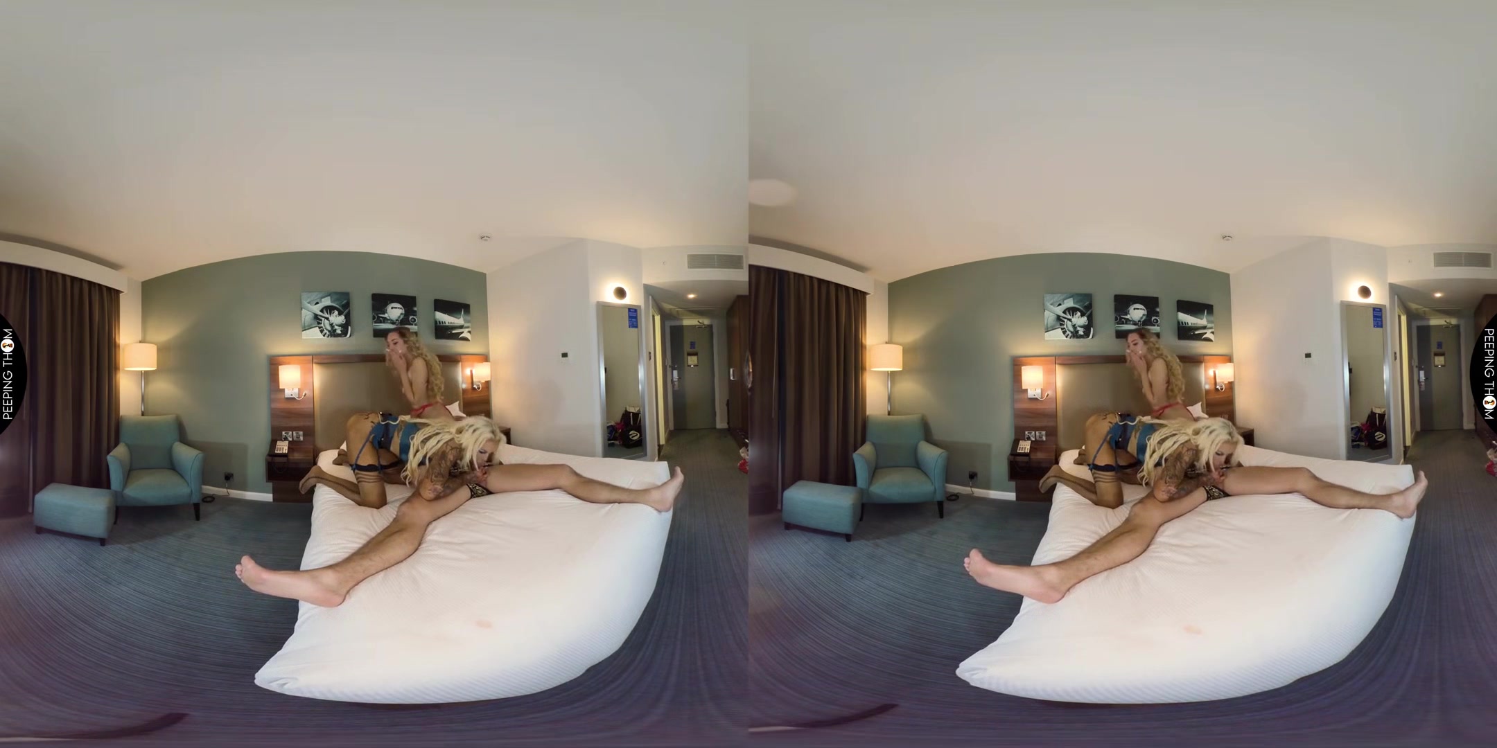 Sophie Anderson and Paige Florence - Filthy Spit Sluts; 3D Porn MFF Threesome VR