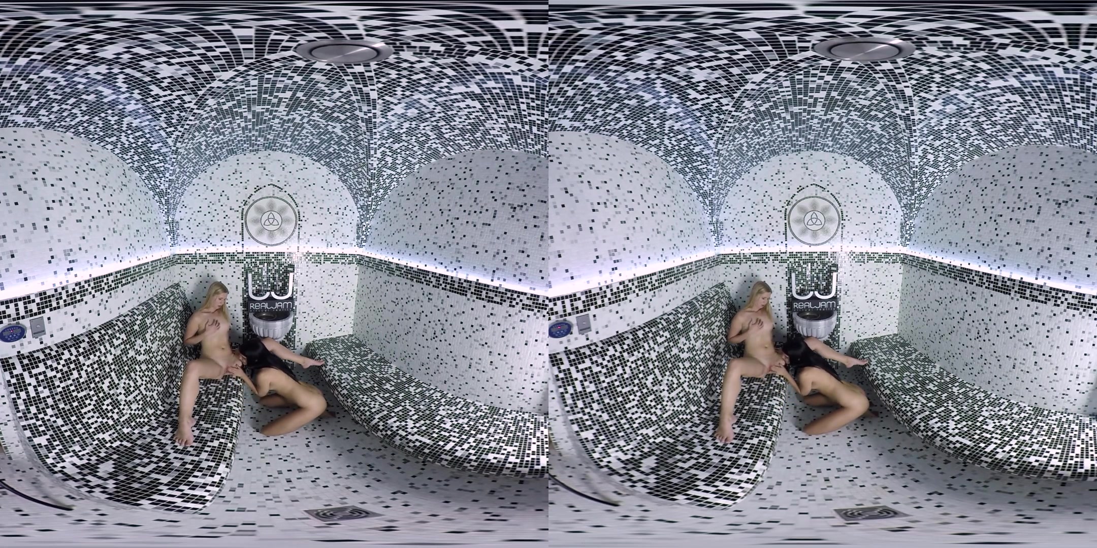 Lady Dee & Violette Pure in Sensual Sauna - RealJamVR