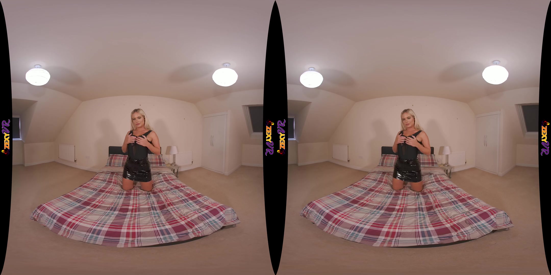 One-On-One - Big Tits Blonde Amateur Solo Striptease in the Bedroom