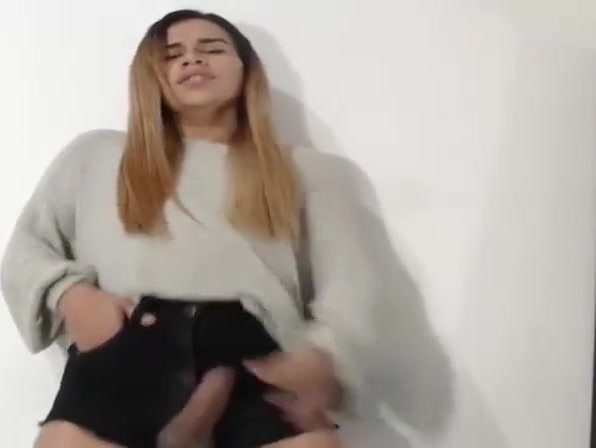 Masturbation and cum standing AS98