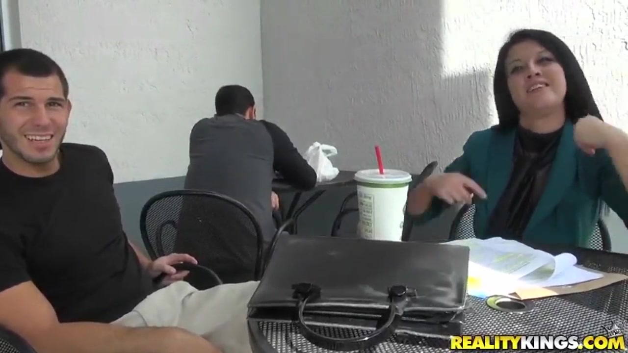 A young dude notices a new fancy chick in his office and invites her home for a fuck