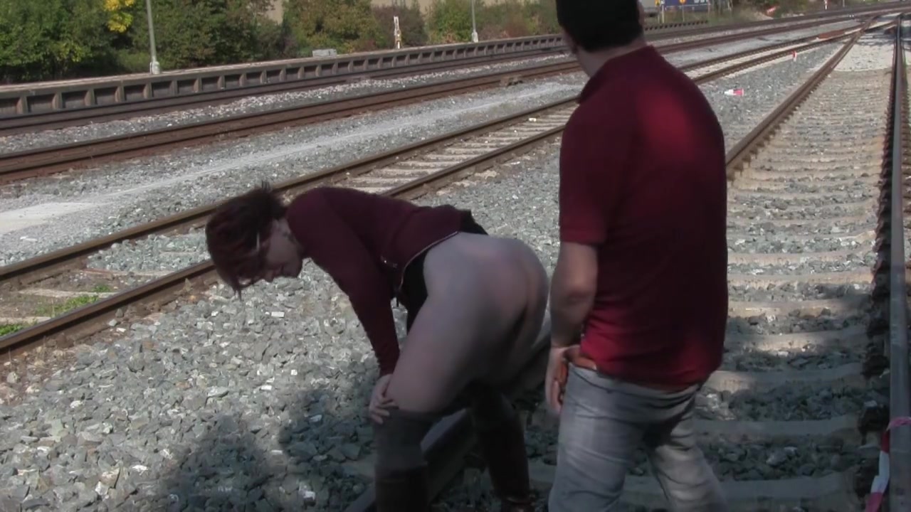 Popp Sylvie In Hard Fuck In A Train Station In Public