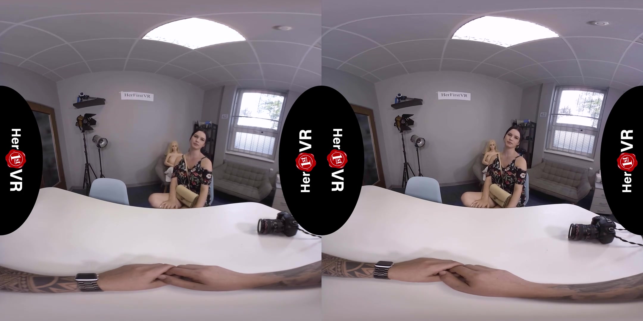 Katarina Rina - VR Casting - Thick Amateur Shaved First Time