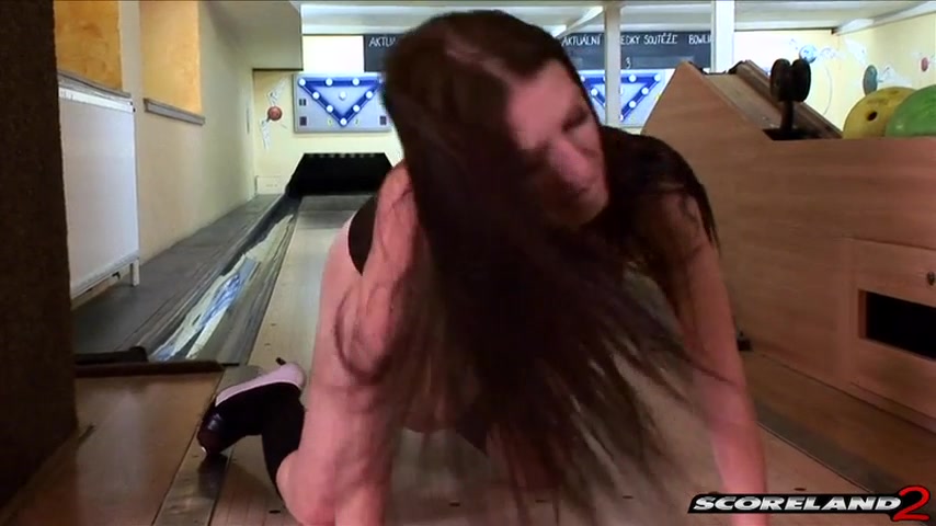 Busty bowling with Merilyn